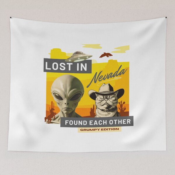 Item preview, Funny Nevada Gifts: Grumpy Cat’s Area 51 Survival Tale - Nevada souvenirs designed and sold by MaFleiva.