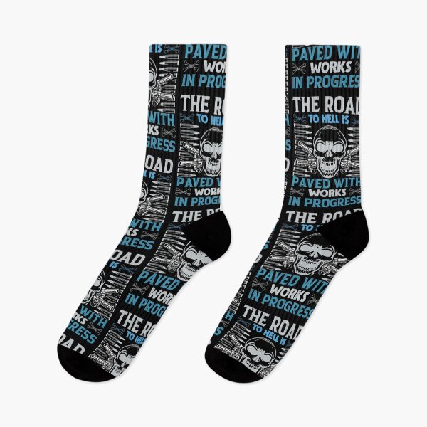 Item preview, The Road To Hell Is Paved With Works In Progress designed and sold by Retr0Tshirts.