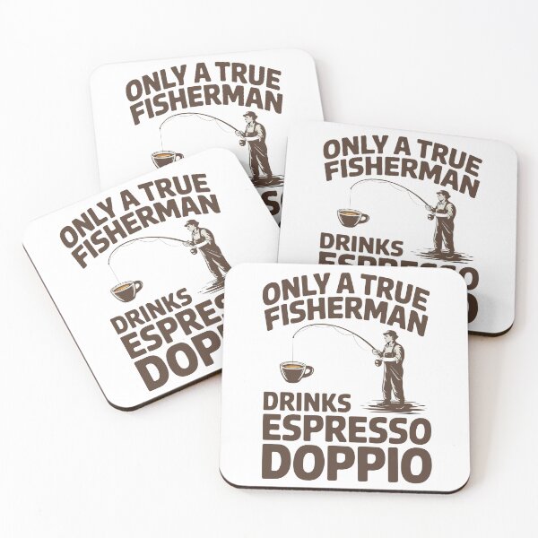 Item preview, the ultimate art for passionate anglers and a coffee lover designed and sold by e-milka.