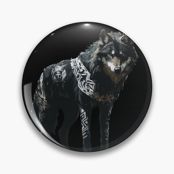 Item preview, Wolf in Nordic Runes designed and sold by Hisirdoux.