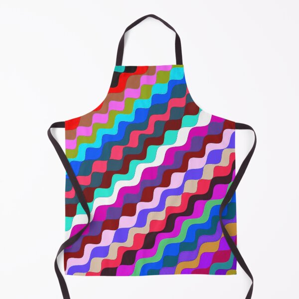 Aperçu de l'œuvre Ondes fractales angulaires multicolores abstraites 8 créée et vendue par SXW Designs.