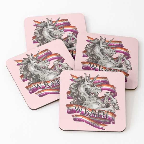 Item preview, Wrath Unicorn - Lesbian Pride designed and sold by StillWinter.