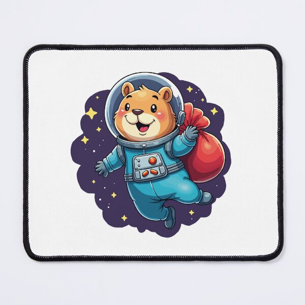 Item preview, Festive Capybara Astronaut: Space Christmas Adventure designed and sold by Krasnovaovaova.