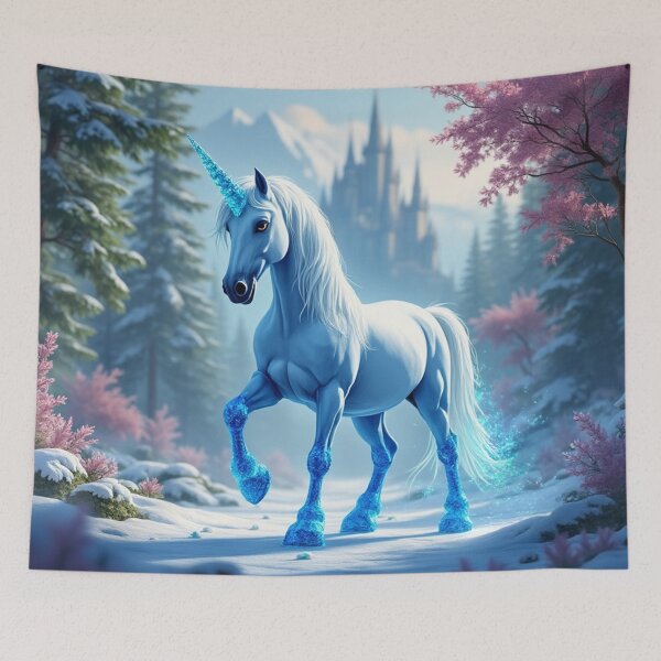 Item preview, Frozen Magical Fairy Tale Unicorn 2 designed and sold by Fantasy Horseys.