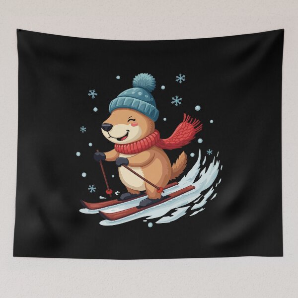 Item preview, Christmas Capybara designed and sold by Krasnovaovaova.