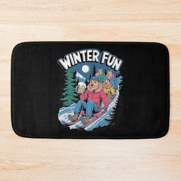 Item preview, Winter Fun Sledding Design with Dogs and Beer designed and sold by love3617.