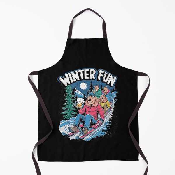Item preview, Winter Fun Sledding Design with Dogs and Beer designed and sold by love3617.