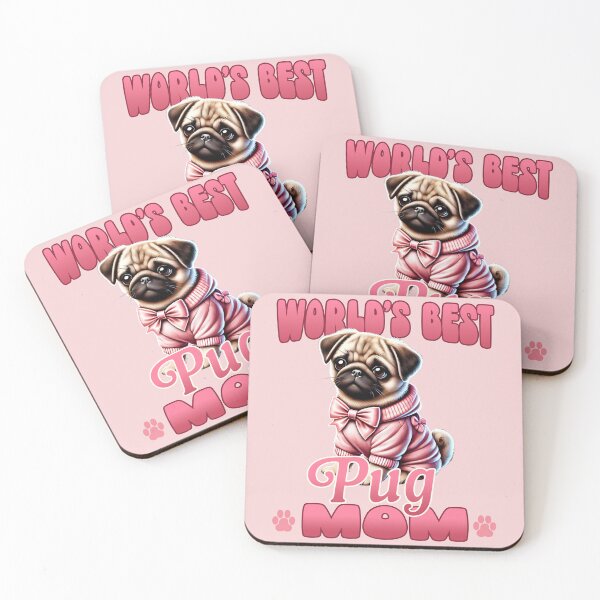Item preview, World's Best Pug Mom - Cute Pug Lover Gift designed and sold by Victor Shadehorn.