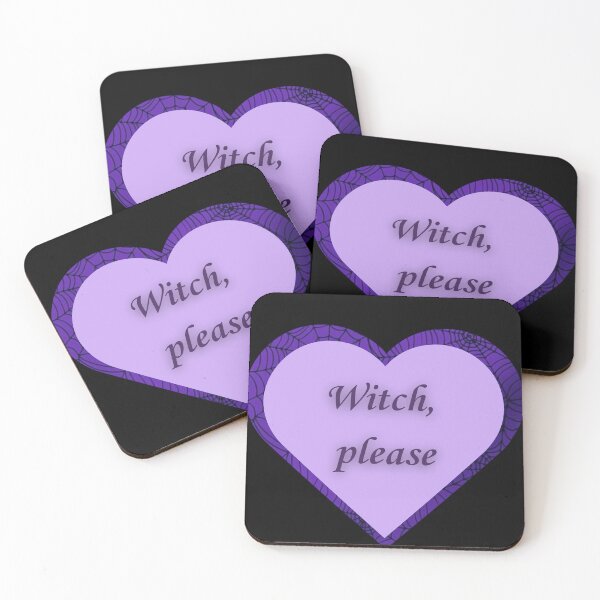 Item preview, Witch, please/ heart designed and sold by Sweet Spell Studio.