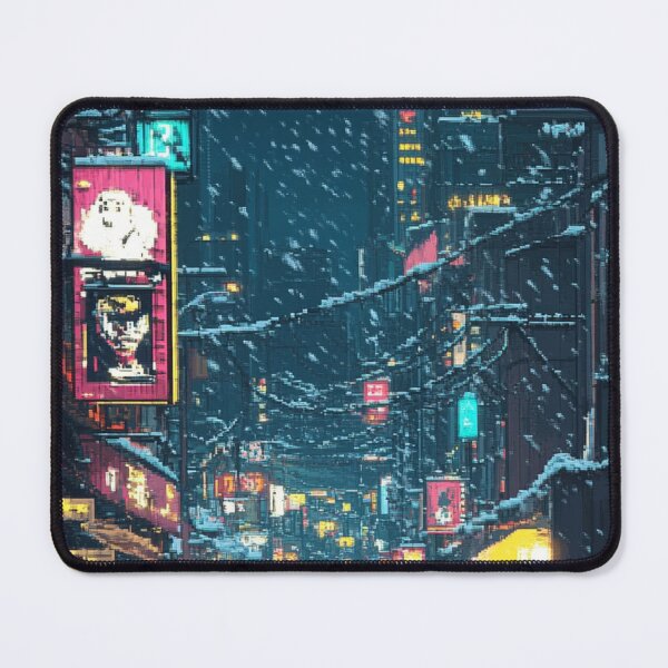 Item preview, Town in Pixel designed and sold by NicolasGlowArt.