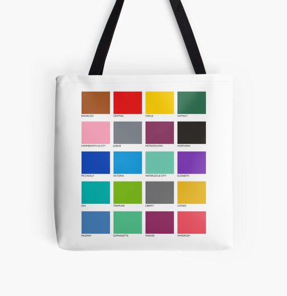 Item preview, London Underground Pantone Chart *UPDATED WITH OVERGROUND LINES* designed and sold by JonnyHaw.