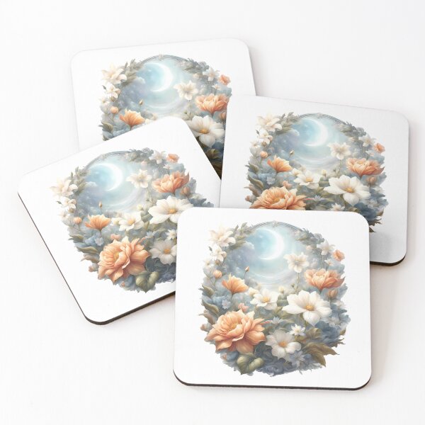 Item preview, Moonlit Floral Dreams – Whimsical Flowers - Magical Garden designed and sold by MystiqSlav.