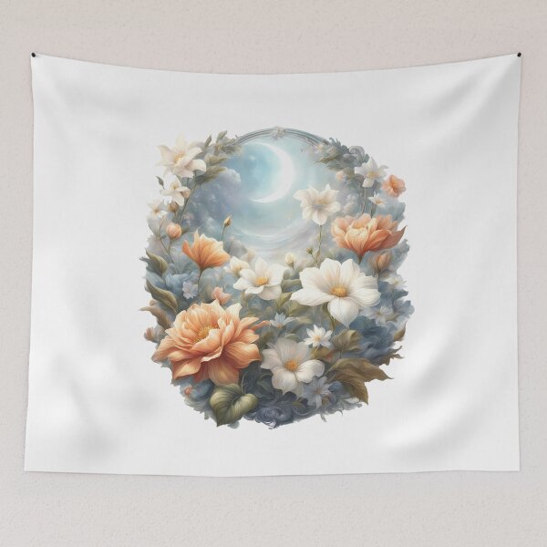 Item preview, Moonlit Floral Dreams – Whimsical Flowers - Magical Garden designed and sold by MystiqSlav.