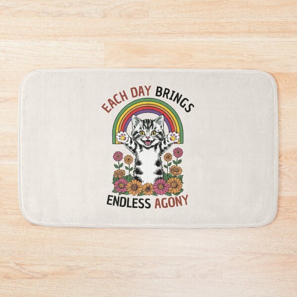 Item preview, Each Day Brings Endless Agony Existential Crisis Kitten designed and sold by thecatcouch.