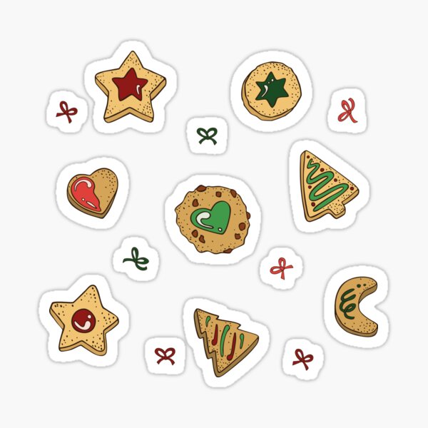 Plätzchen sablés de Noël illustration Sticker