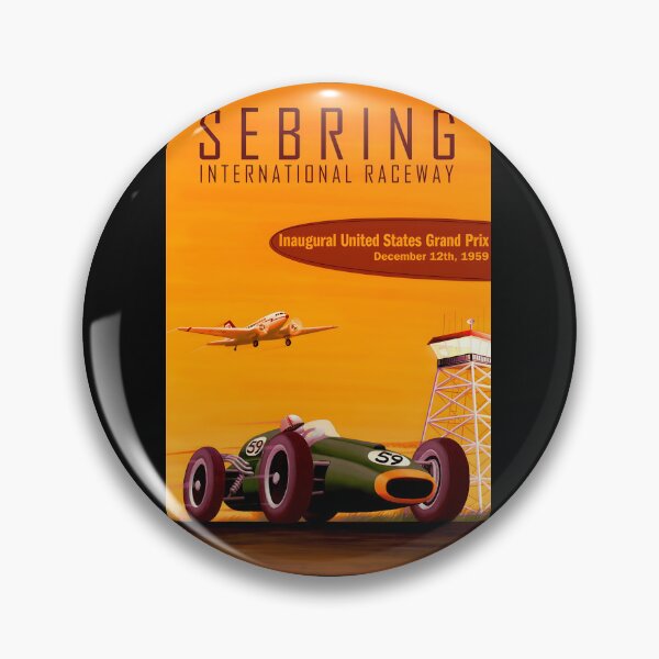 Item preview, Blast from the past art Inaugural US Grand Prix 59 designed and sold by Helios Be. Lavsh.