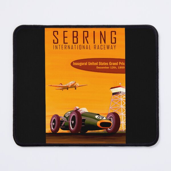 Item preview, Blast from the past art Inaugural US Grand Prix 59 designed and sold by Helios Be. Lavsh.