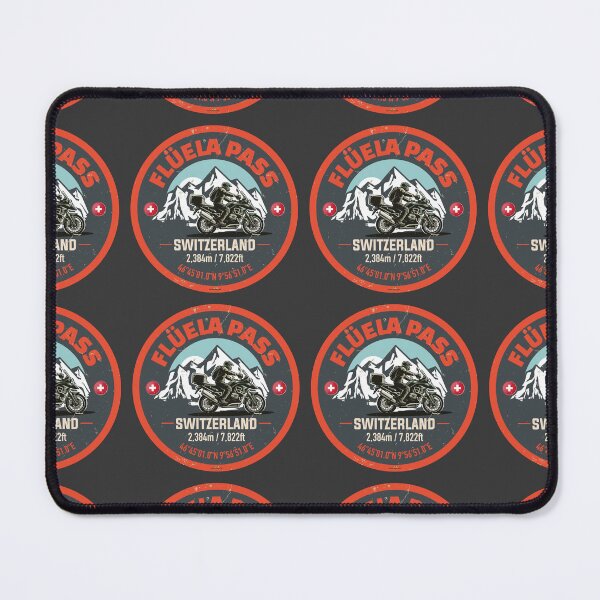 Item preview, Fluela Pass Flüelapass Switzerland Motorcycle Sticker T-Shirt 02 designed and sold by OuterShellUK.