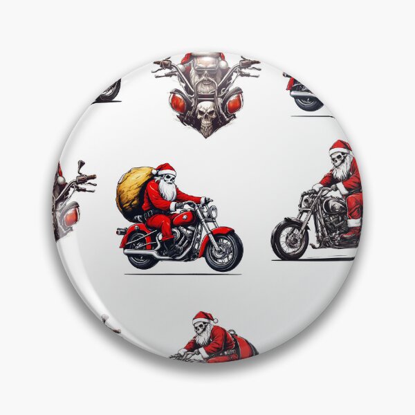 Item preview, Santa Skull Cruising Through Christmas Night Pattern 1 designed and sold by Tom-Johnson.