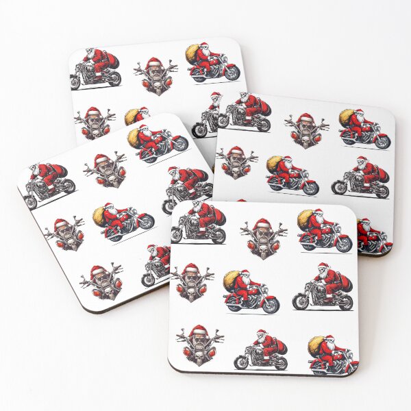 Item preview, Santa Skull Cruising Through Christmas Night Pattern 1 designed and sold by Tom-Johnson.