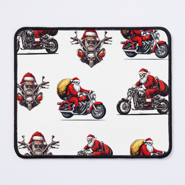 Item preview, Santa Skull Cruising Through Christmas Night Pattern 1 designed and sold by Tom-Johnson.