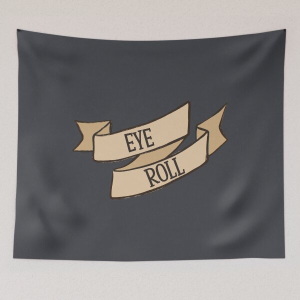 Item preview, Eye Roll Ribbon Scroll designed and sold by Skull Fern.