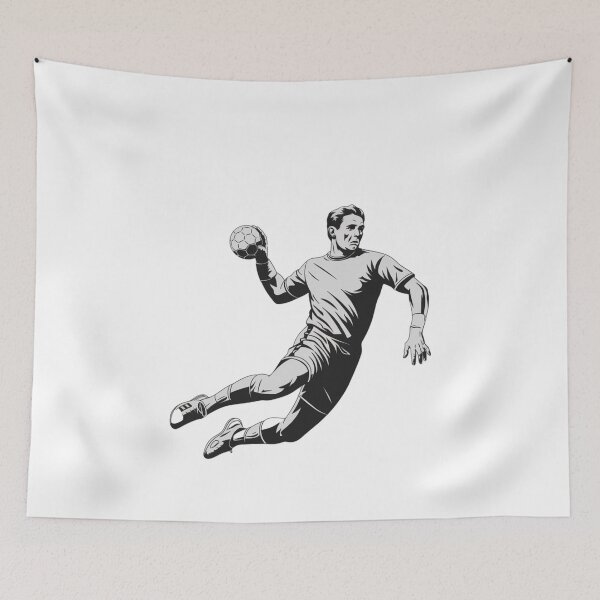 Item preview, Retro Vintage Trendy Modern Handball Player  designed and sold by SOUFIANE1991.