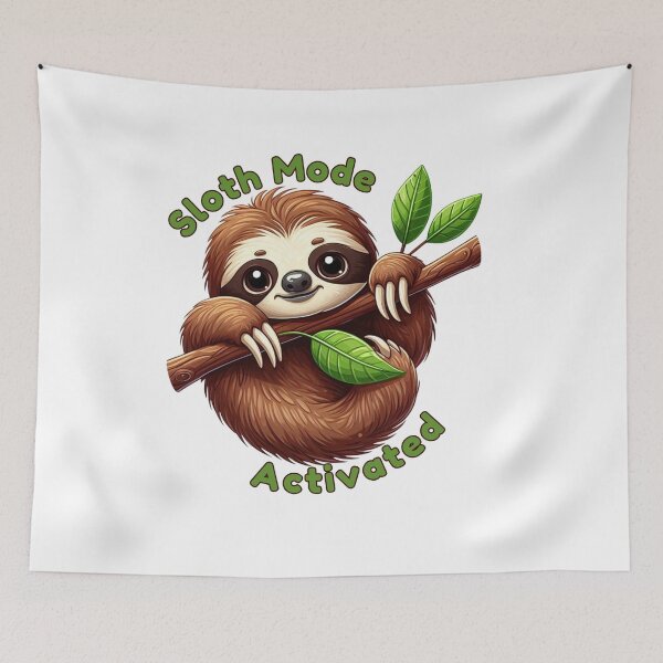 Item preview, Sloth Mode Activated - Cute Sloth Design designed and sold by MoonMonkeyNbear.