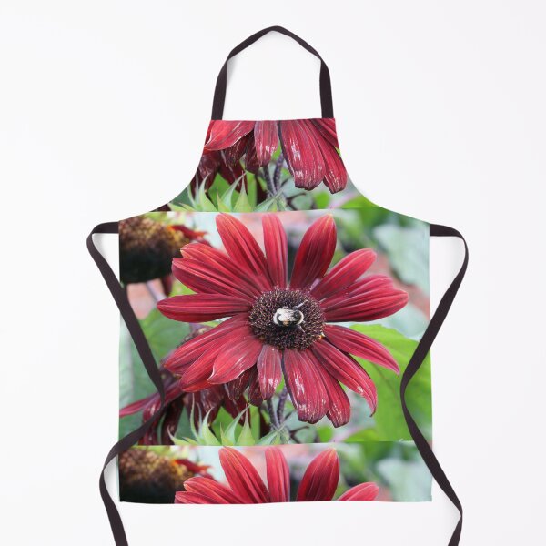 Item preview, Red Sunflower and Bumblebee designed and sold by pinkal.