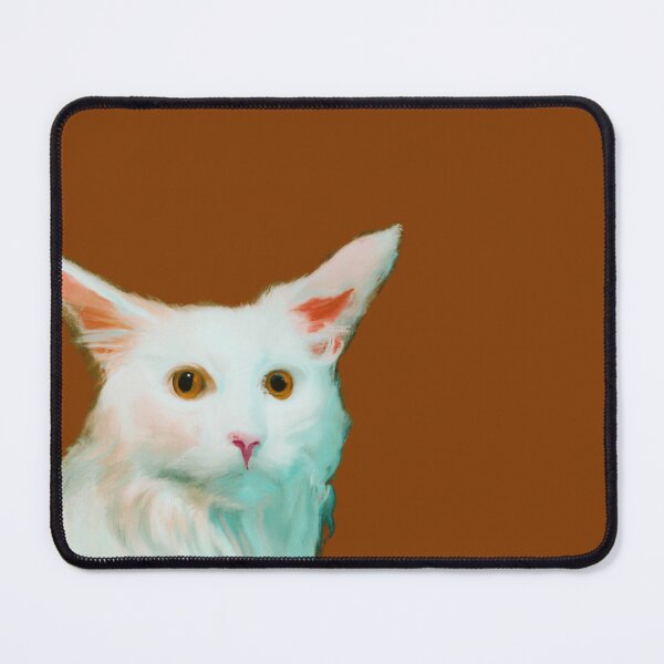 Item preview, A painting of a white cat 1 designed and sold by MerryCrown.