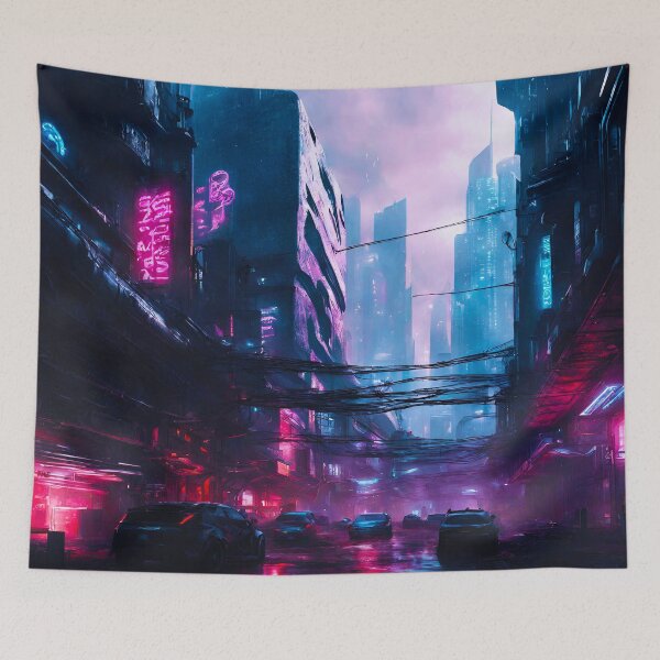 Item preview, Sci-Fi Cyber Cityscape 5 designed and sold by Tom-Johnson.