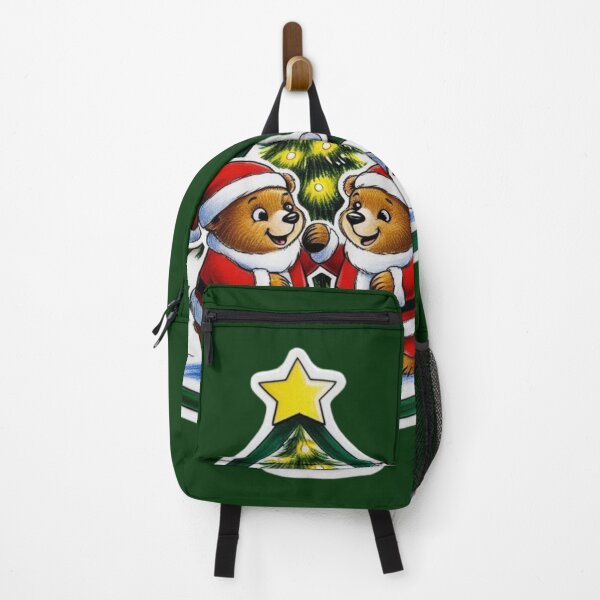 Item preview, Two Bear Cubs Playing in the Snow on Christmas Day designed and sold by AlinaSCorner.