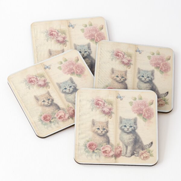 Item preview, Vintage kittens designed and sold by MendaciousMina.