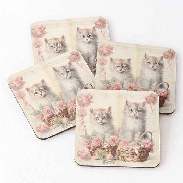 Item preview, Vintage kittens designed and sold by MendaciousMina.