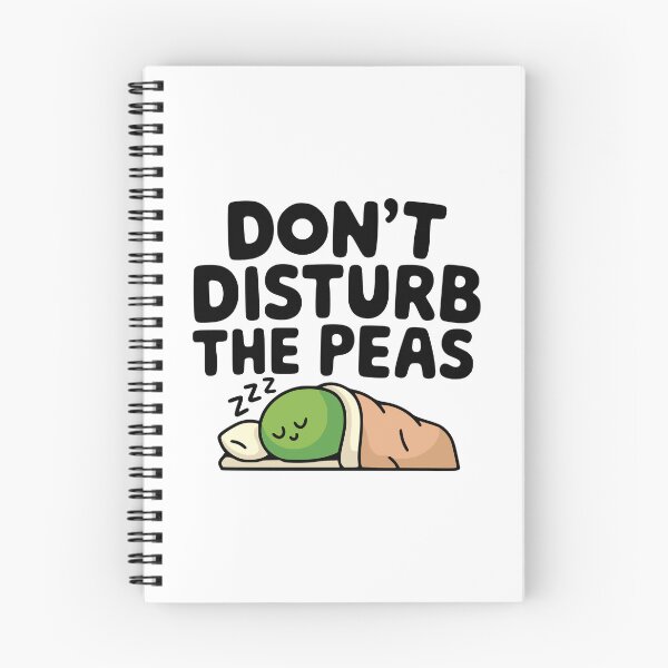 Item preview, Don't Disturb the Peas! Cute Pea Vegetable Pun designed and sold by PMCreative.