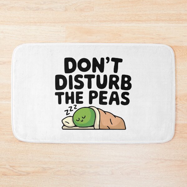 Item preview, Don't Disturb the Peas! Cute Pea Vegetable Pun designed and sold by PMCreative.