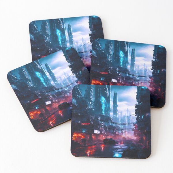 Item preview, Sci-Fi Cyber Cityscape 7 designed and sold by Tom-Johnson.