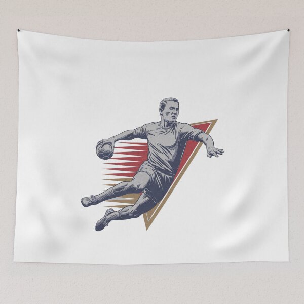 Item preview, Retro Vintage Trendy Modern Handball Player  designed and sold by SOUFIANE1991.