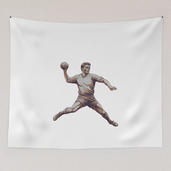 Item preview, Retro Vintage Trendy Modern Handball Player  designed and sold by SOUFIANE1991.