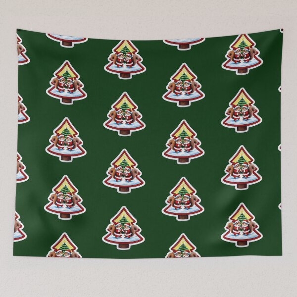 Item preview, Two Baby Squirrels Playing in the Snow on Christmas Day designed and sold by AlinaSCorner.