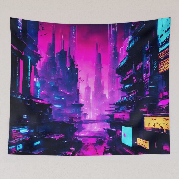 Item preview, Sci-Fi Cyber Cityscape 9 designed and sold by Tom-Johnson.