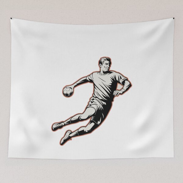Item preview, Retro Vintage Trendy Modern Handball Player  designed and sold by SOUFIANE1991.