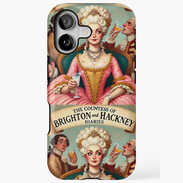 Countess of Brighton and Hackney Diaries Book Cover by Tale Teller Club iPhone Tough Case