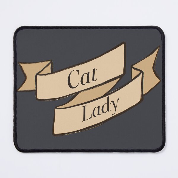 Item preview, Cat Lady Ribbon Scroll designed and sold by Skull Fern.