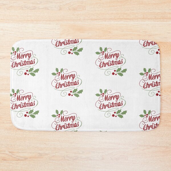 Item preview, Merry Christmas with Holly designed and sold by Lavender-Quill.