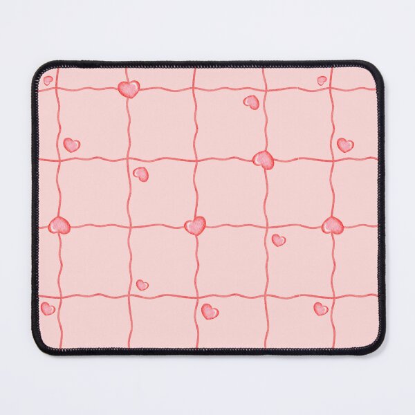 Item preview, Heart Grid Pattern on Pink background designed and sold by Nastasiakhmnk.
