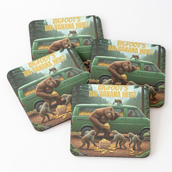 Item preview, Bigfoot's Big Banana Heist with the Escaped Research monkeys designed and sold by FitEnvy.