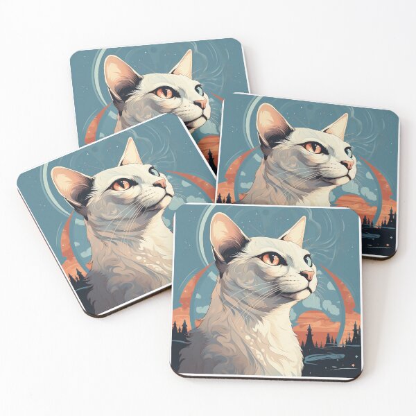 Item preview, White cat designed and sold by MendaciousMina.