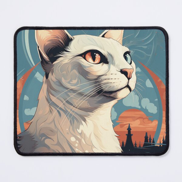 Item preview, White cat designed and sold by MendaciousMina.