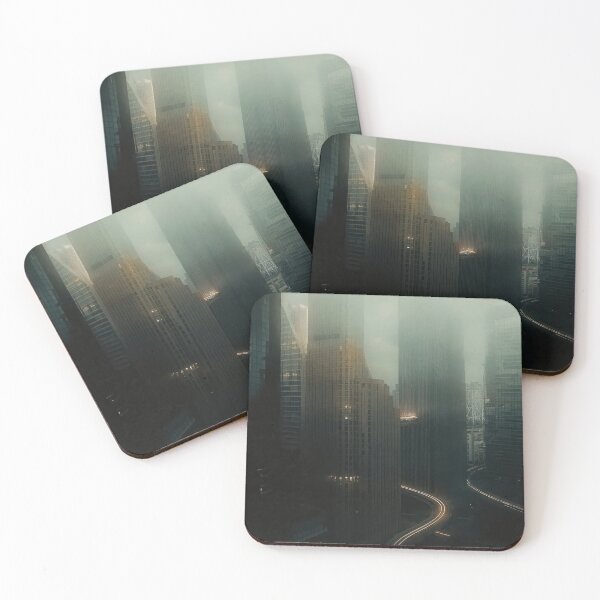 Item preview, Cyberpunk Skyline at Dusk - Chinese Cityscape Photography designed and sold by regnumsaturni.
